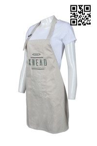 AP081  Design khaki apron fast food kitchen waiter apron custom made